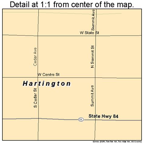 Hartington Nebraska Street Map 3121275