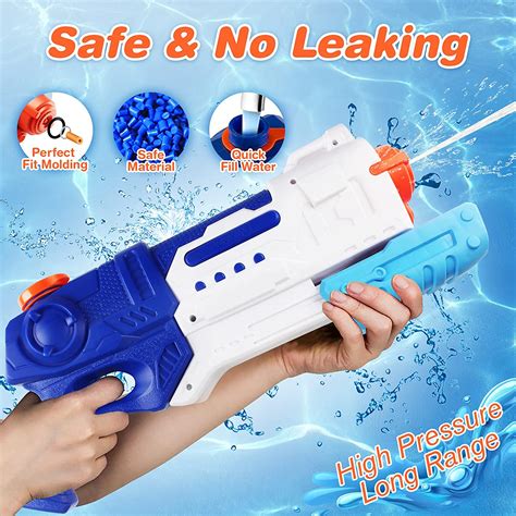 Buy Water Guns 2 Pack Super Water Long Range Soaker Blaster Guns 900 CC - Only $7.00/Pack Cheap ...