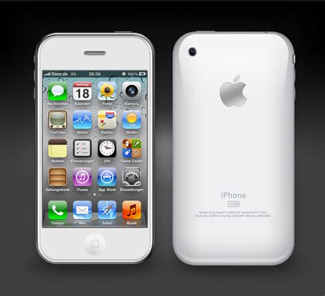 White iPhone 3GS by GlasKoenig201 on DeviantArt