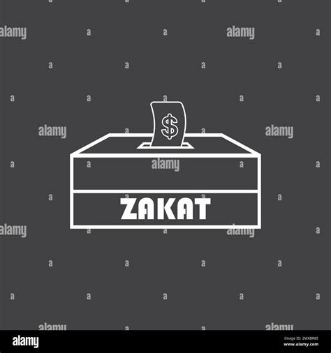 Zakat Icon Symbol. Premium Quality Isolated Money Box Element In Trendy Style Stock Vector Image ...