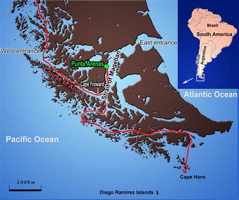 Strait Of Magellan Location On World Map - United States Map