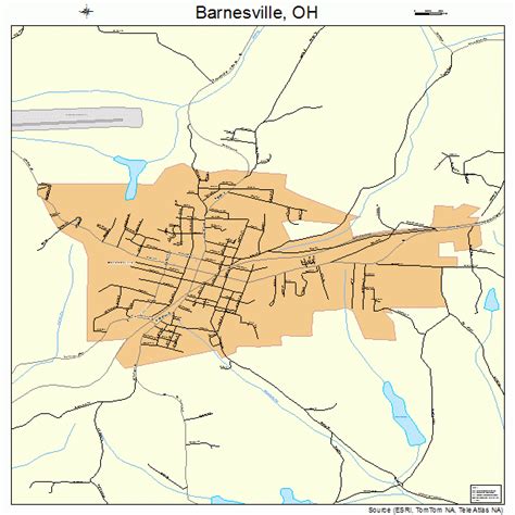 Barnesville Ohio Street Map 3903926