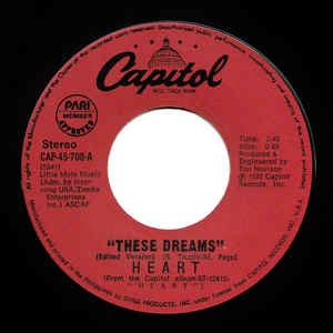 Heart - These Dreams (Edited Version) (1985, Vinyl) | Discogs