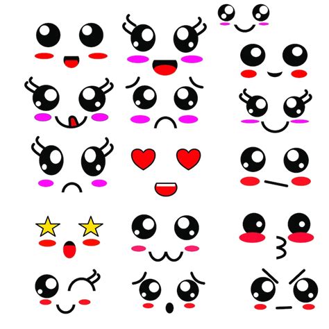 Cute Kawaii Face SVG