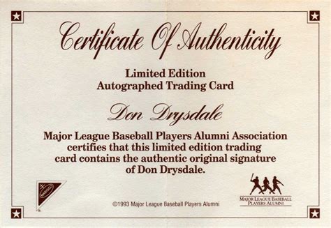 Certificate Of Authenticity Autograph Template ] – And For Certificate Of Authenticity Template ...