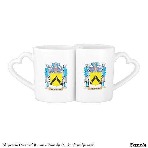 Filipovic Coat of Arms - Family Crest Coffee Mug Set | Zazzle | Coffee ...