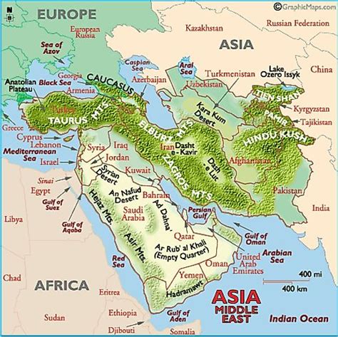 Middle East Map Mountain Ranges - Get Latest Map Update