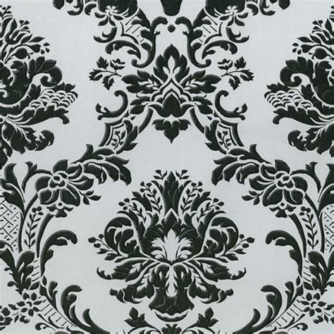 black silver damask wallpaper MD29433 Damask Wallpaper Bedroom, Silver Wallpaper, Embossed ...