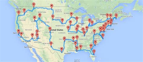 The Ten Best Routes For Driving Across America | Road trip map, Road ...