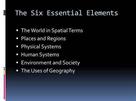 PPT - Six Essential Elements PowerPoint Presentation, free download ...