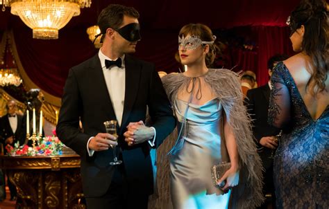 Wallpaper cinema, man, movie, book, film, mask, Dakota Johnson, Jamie Dornan, Fifty Shades of ...