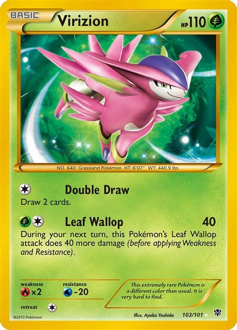 Pokemon Virizion Card