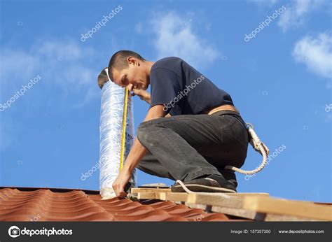 Installation of ventilation systems Stock Photo by ©mkuchina 157357350