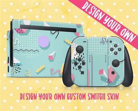 Design Your Own Custom Nintendo Switch Skin // Custom Nintendo Switch Skin // OLED ...