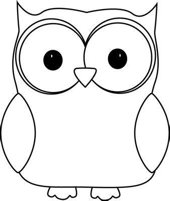 owl outline - Google Search | Owl images, Owl clip art, Owl crafts