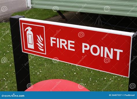 Fire point sign stock image. Image of fire, public, emergency - 26407337