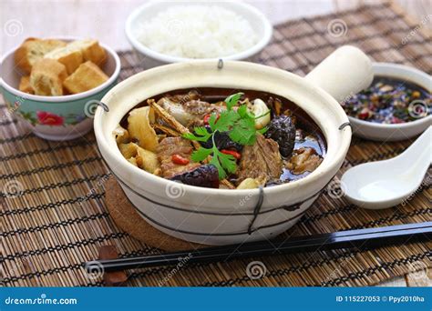 Malaysia bak kut teh stock image. Image of chopsticks - 115227053