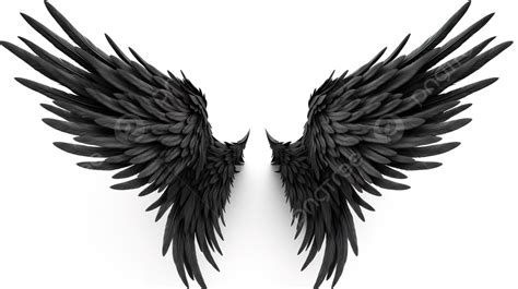 Angel Wings Black Background