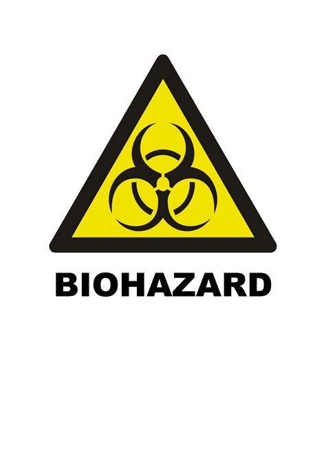 Biohazard Printable Sign