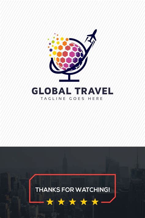 Global Travel Logo Template #79373 - TemplateMonster | Travel logo ...