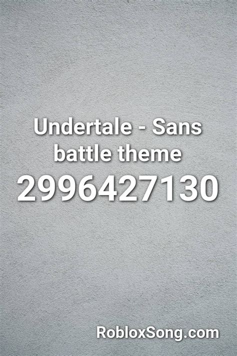 Undertale - Sans Battle Theme Roblox ID - Roblox Music Codes | Undertale sans, Undertale, Roblox