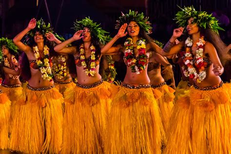 Tahiti Ora dance group performing during the Winners Showcase, the ...