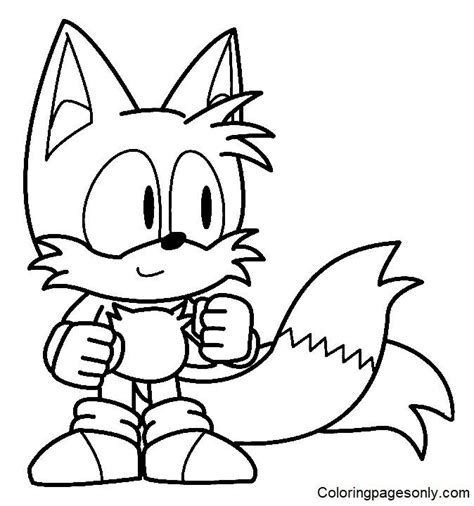 Tails Coloring Pages