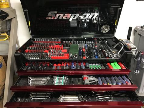 Snap on tool collection and box | Tool box organization, Tool box ...