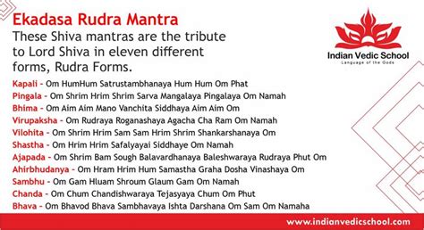 Ekadasa Rudra Mantra | Mantras, Hindu philosophy, Hindu mantras