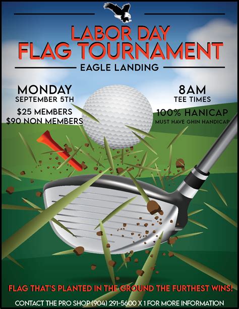 Eagle Landing Golf - Calendar Event - Labor Day Flag Tournament