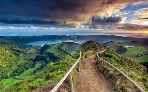 photography, Landscape, Nature, Path, Water, Lake, Sea, Azores ...