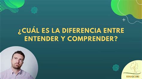 Entender Vs Comprender - YouTube