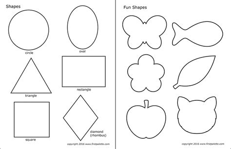 Kids' Crafts | Fun Craft Ideas | FirstPalette.com | Shape coloring ...