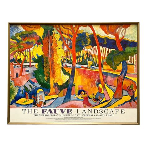 Andre Derain Vintage 1990 Fauvism Lithograph Print Framed Large Museum ...