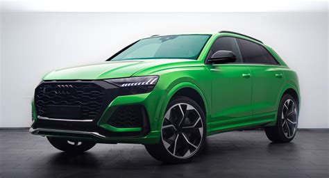 Java Green Audi RS Q8 With 23″ Wheels And Carbon Trim Really Stands Out | Carscoops