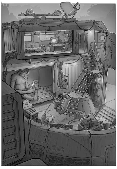 Junk planet shelter - interior design by Latusma on deviantART ...