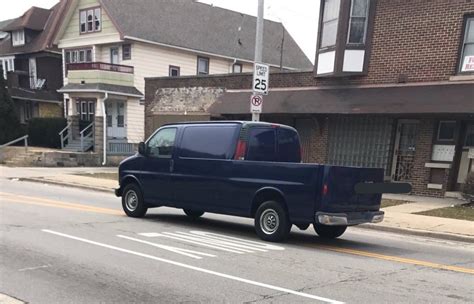 Crazy Custom Chevy Express Pickup Van is Cooler than it Looks - ChevroletForum