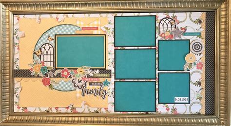 Family | 8x8 scrapbook layouts, Scrapbook sketches, Scrapbook page layouts
