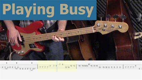 Blues - Bass - Tabs #35 (Busy Bassline in E) - YouTube