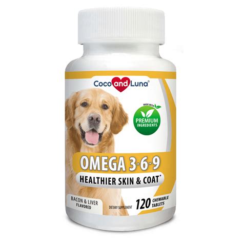 Omega 3 for Dogs - Salmon Oil for Dogs - Itch Relief, Allergy Support, Skin and Coat - 120 ...