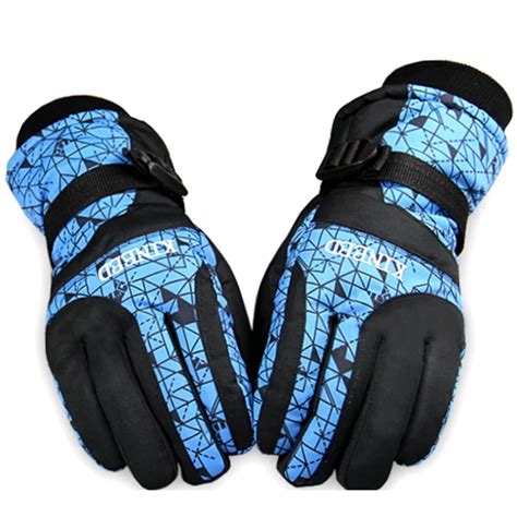 Men and Women Skiing Gloves Winter Sports keep warm Waterproof ...