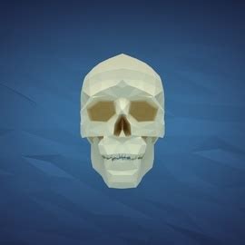 Low Poly Art - Skull by samefield on Newgrounds