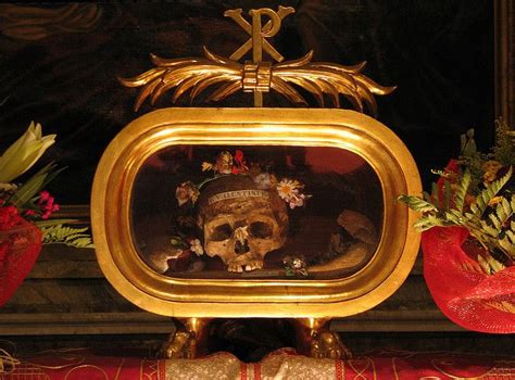 St. Valentine's skull, Rome | Catholic relics, Saint valentine, Who is ...