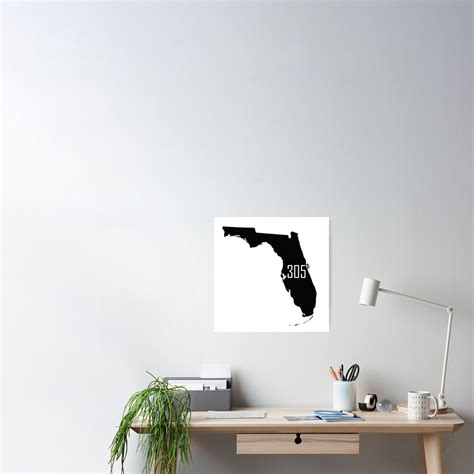 "Miami Florida Area Code 305" Poster for Sale by krsteele1 | Redbubble