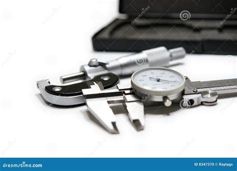 Caliper and Micrometer stock photo. Image of finish, instrument - 8347370