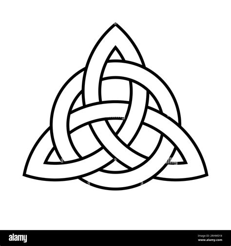 Celtic trinity knot, triquetra. Vector infinity symbol Stock Vector Image & Art - Alamy