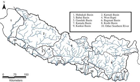 Major river basins of Nepal (adapted from WECS 200232. WECS ...