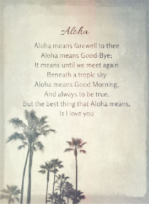 Aloha Quotes On Hawaii - ShortQuotes.cc