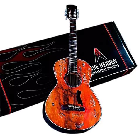 Axe Heaven Willie Nelson Signature Trigger Acoustic Miniature Guitar Replica Collectible ...