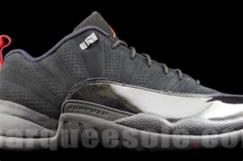 First Look: Air Jordan Retro 12 Low - Black Patent/Varsity Red | Complex